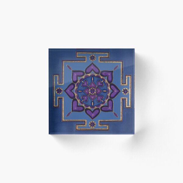 Self Love Yantra Acrylic Block