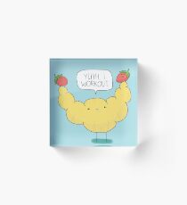 Buff Croissant Acrylic Block