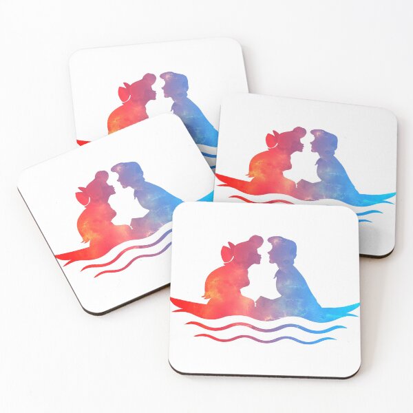 Boat Ride Kiss Coasters (Set of 4)