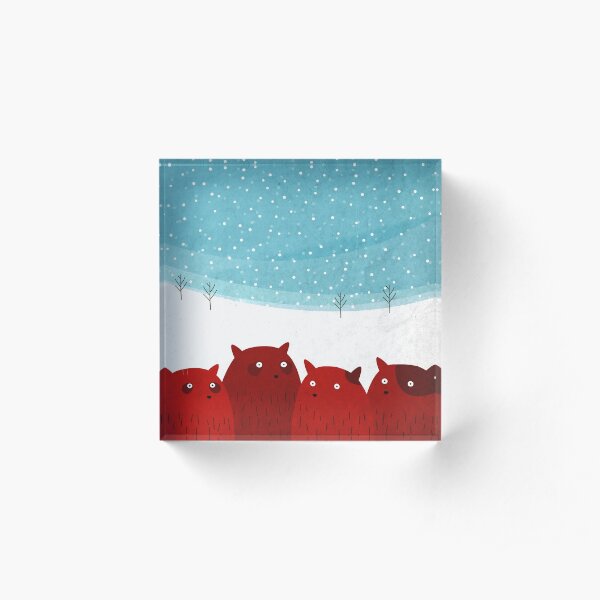 Rodent family picture Acrylic Block