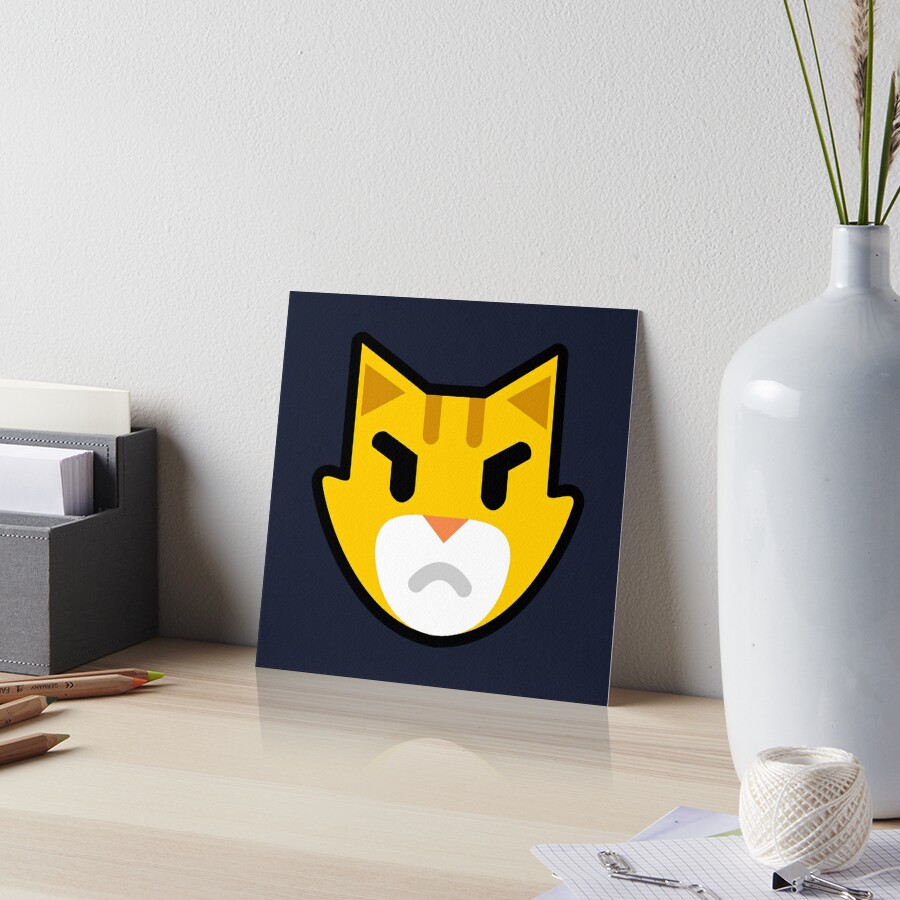 Angry Cat Emoji Art Board Print for Sale by Luke Thornton