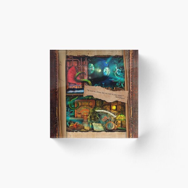 The Curious Library Calendar - July Acrylic Block