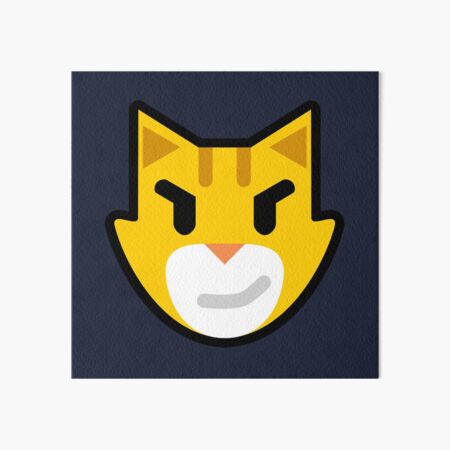 Smug Emoji Wall Art Redbubble - evil smug roblox