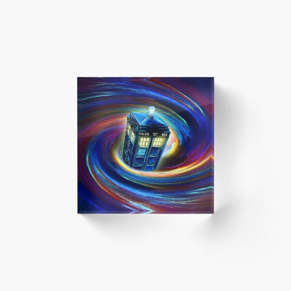Time Vortex Acrylic Block