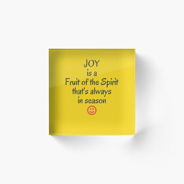 Joy in all season Acrylic Block