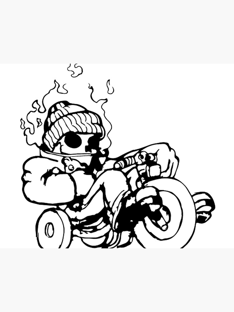 Chibi Ghost Rider Art Board Print By Sweetmoses Redbubble