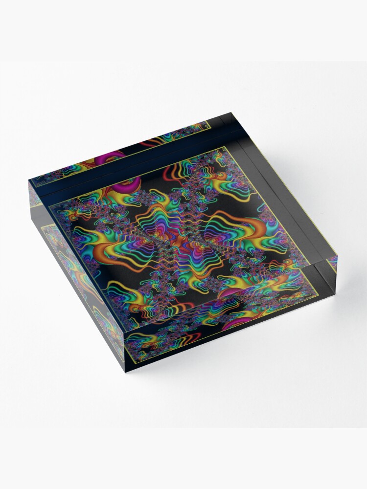 Alternate view of The Vibrations Shawl Acrylic Block