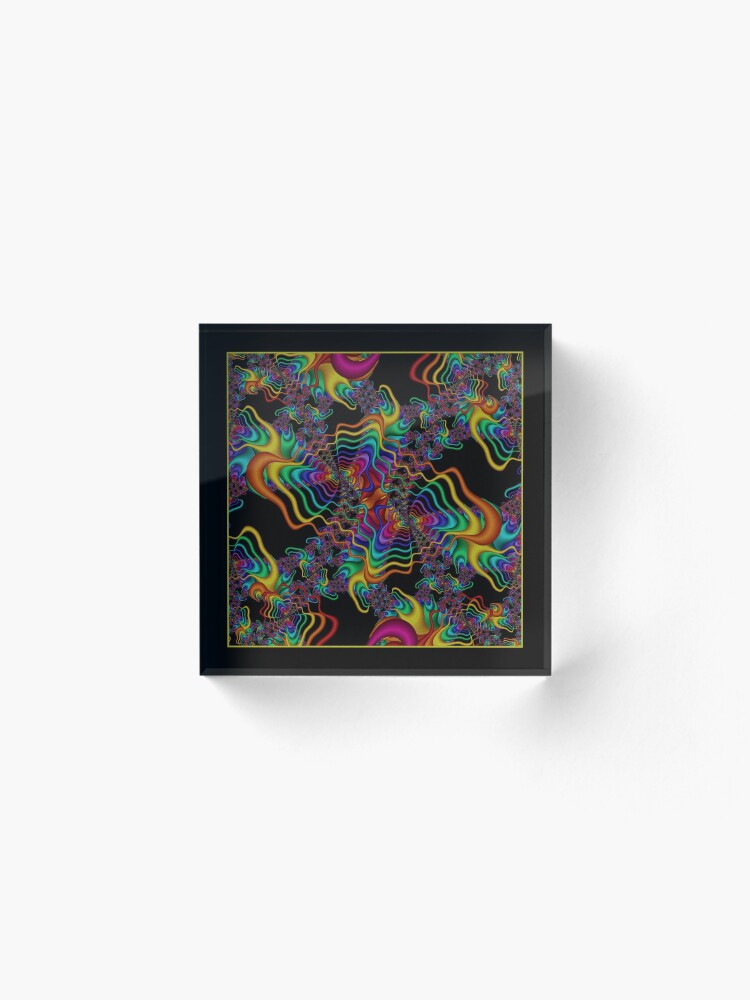 Alternate view of The Vibrations Shawl Acrylic Block