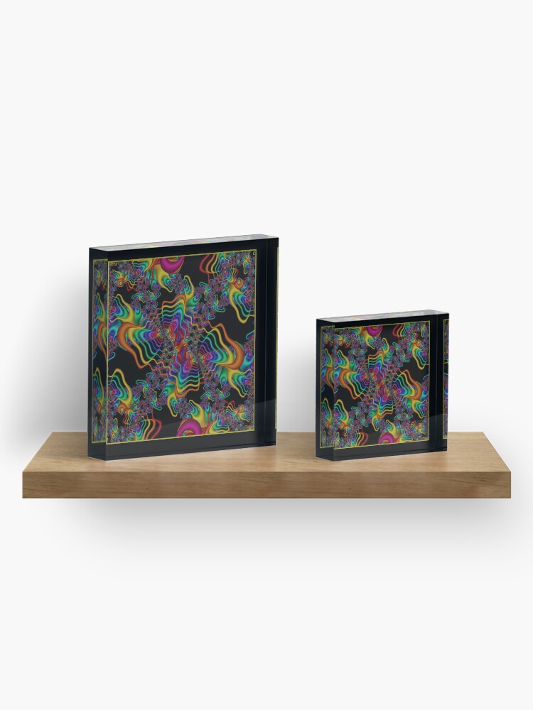 Alternate view of The Vibrations Shawl Acrylic Block