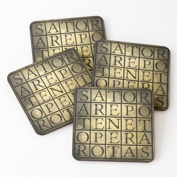 SATOR Square Coasters (Set of 4)