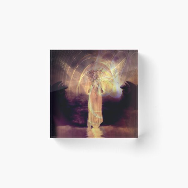 Rose Moxon and Helene Kippert - Solstice Angel 2 Acrylic Block