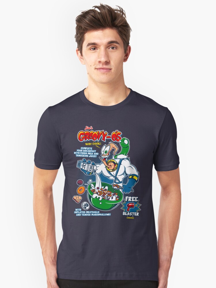 Alternate view of Groovy-Os Cereal v2 Slim Fit T-Shirt