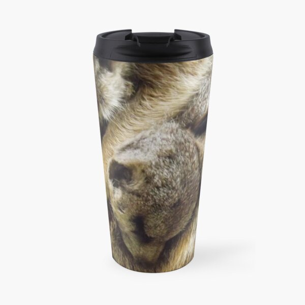 Pile of Baby Meerkats Sleeping Travel Mug