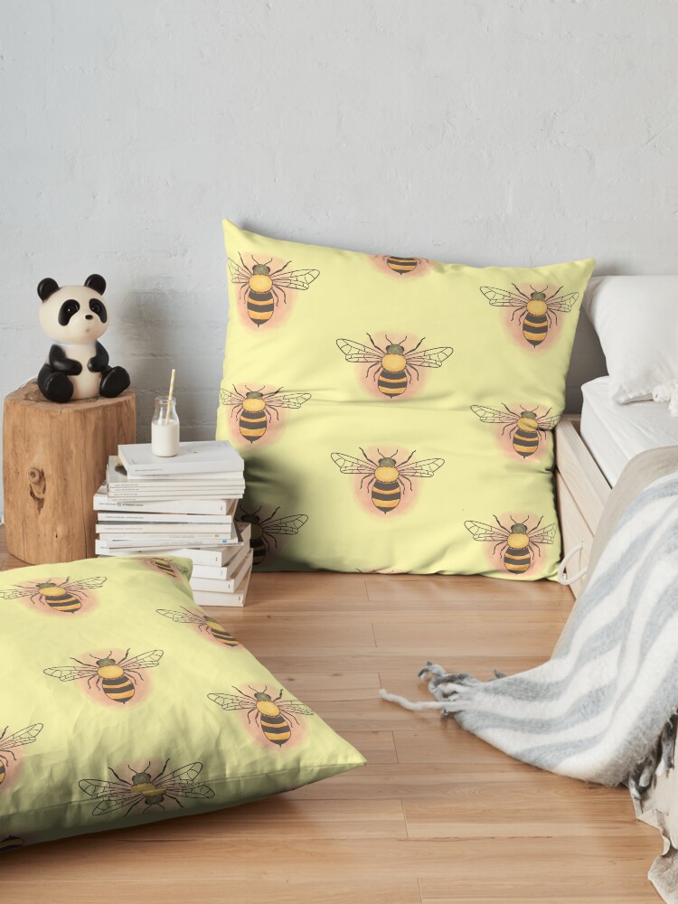 Alternate view of Honeybee Floor Pillow