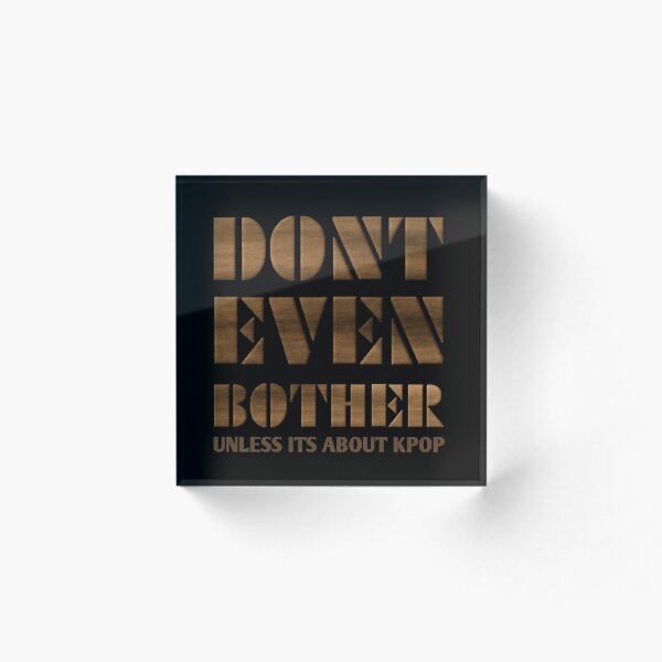 Item preview, DONT BOTHER - BLACK designed and sold by Kpop Seoul Shop.