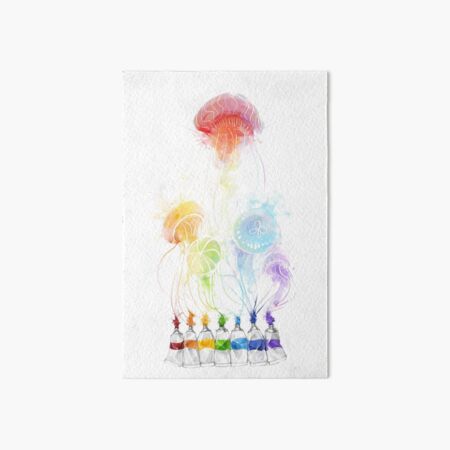 jellyfish splatters Art Board Print