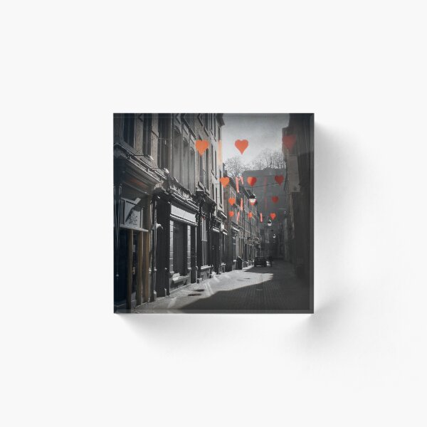 Valentines Day, Namur, Belgium Acrylic Block