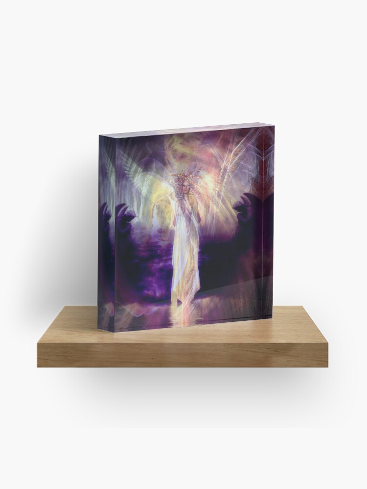 Thumbnail 1 of 5, Acrylic Block, Rose Moxon and Helene Kippert - Solstice Angel designed and sold by helene.