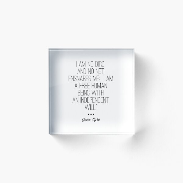 Jane Eyre Acrylic Block
