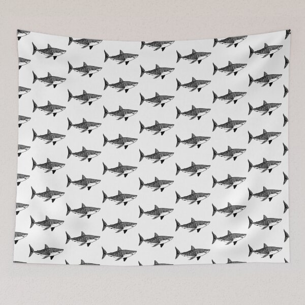 Item preview, Great White shark  designed and sold by IvorySketching.