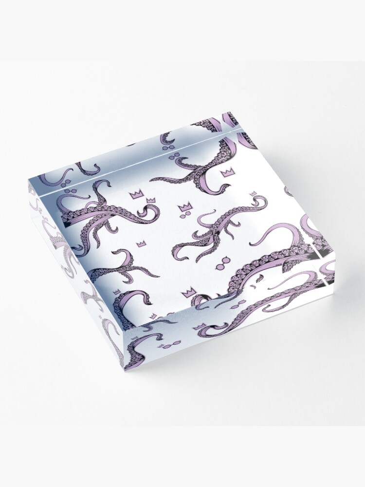 Alternate view of Tentacle Lovecraft Inspired Pattern Acrylic Block