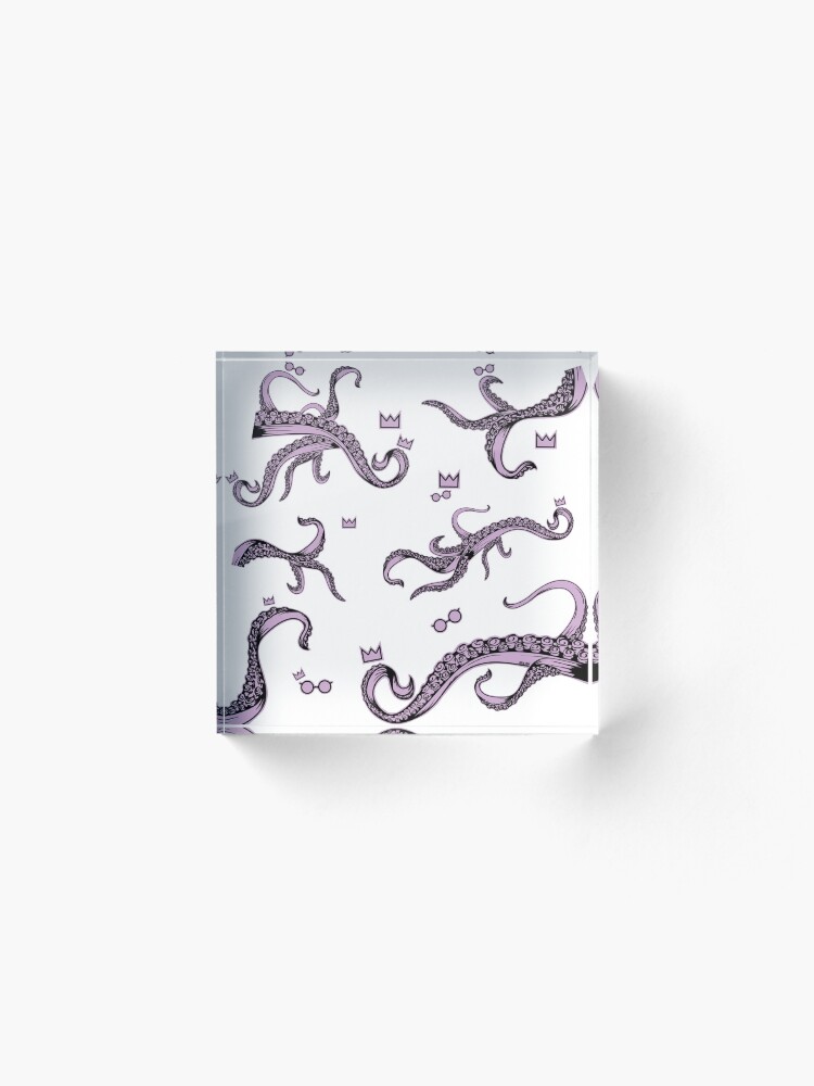 Alternate view of Tentacle Lovecraft Inspired Pattern Acrylic Block