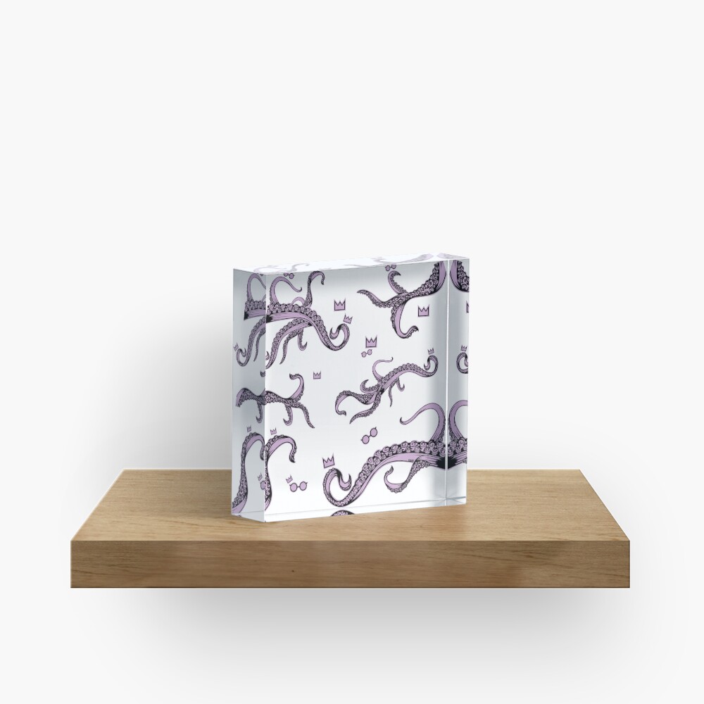 Tentacle Lovecraft Inspired Pattern Acrylic Block