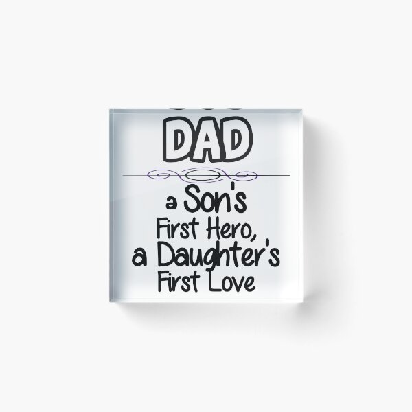 Item preview, DAD - FIRST HERO - FIRST LOVE designed and sold by CalliopeSt.