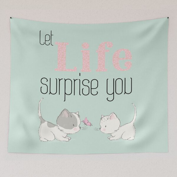 Item preview, Cats playing "Let Life Surprise" designed and sold by Vanditdesigns.