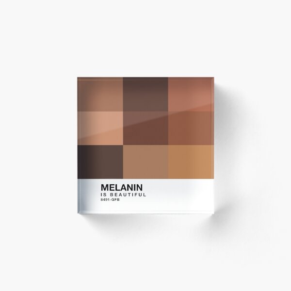 Melanin Pantone Acrylic Block