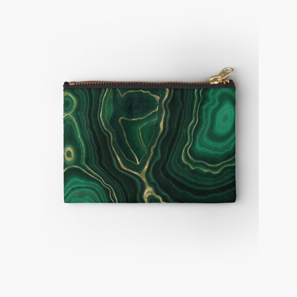 Item preview, Malachite Green Faux Marble with Gold Veins IV designed and sold by MysticMarble.