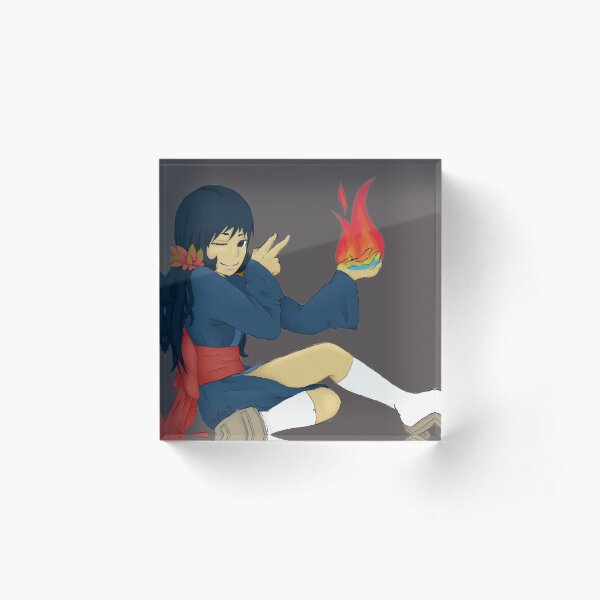 Cyndaquil Gijinka with Fire Acrylic Block