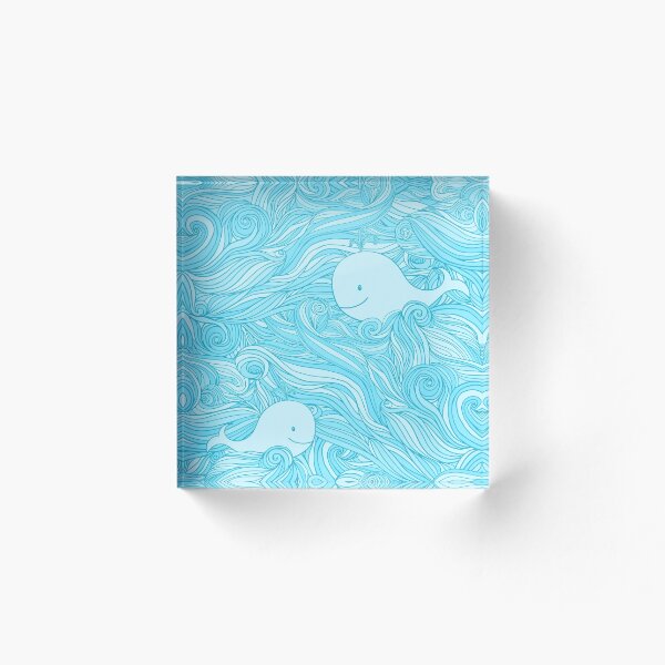 Item preview, Whales and sea waves designed and sold by msOctopus.