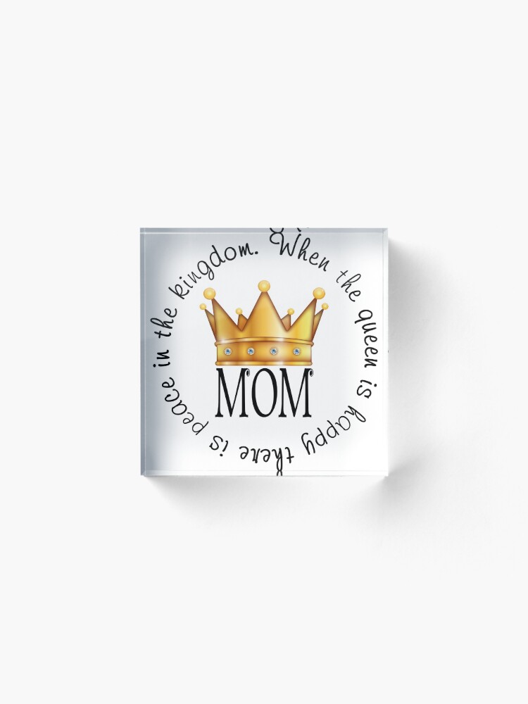 Alternate view of Queen Mom Acrylic Block