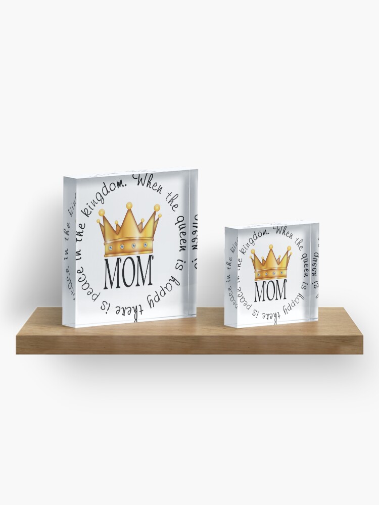 Alternate view of Queen Mom Acrylic Block