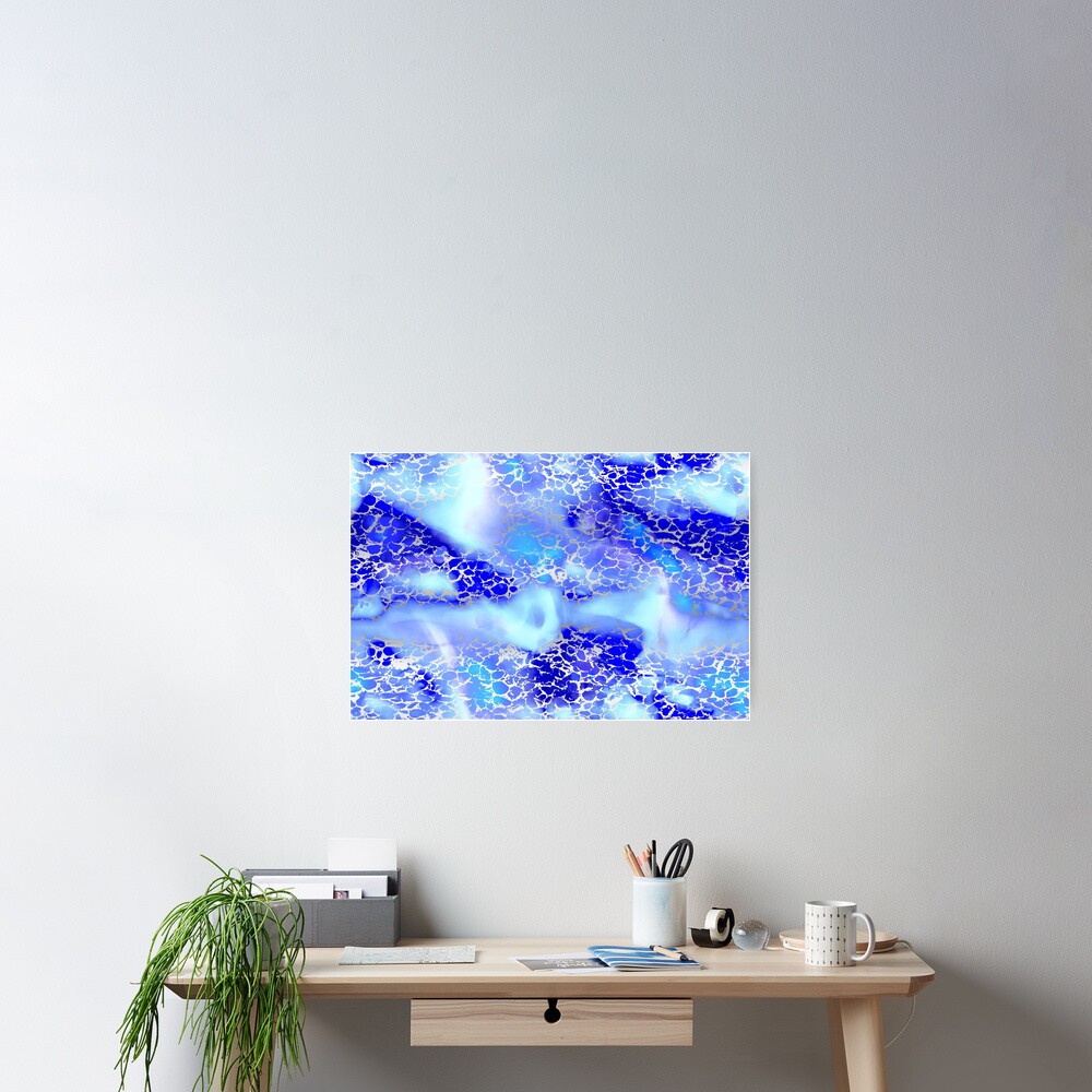 Cool silver color fancy Poster