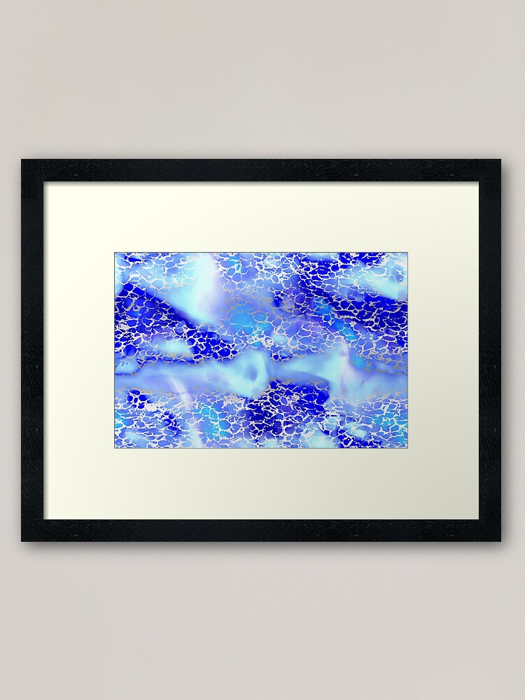 Alternate view of Cool silver color fancy Framed Art Print
