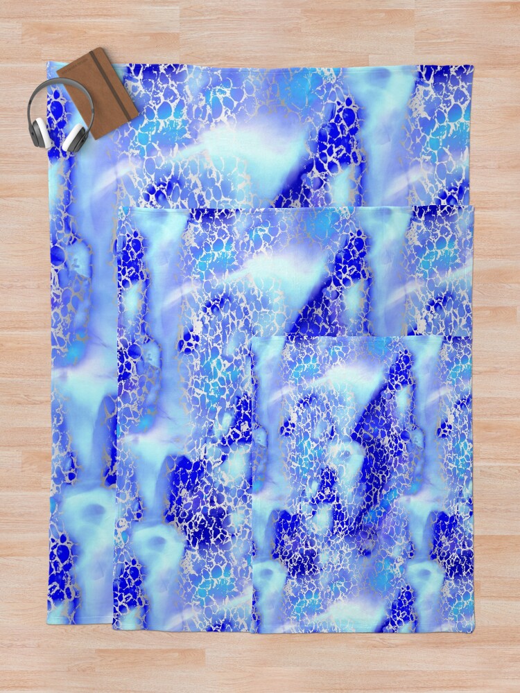 Alternate view of Cool silver color fancy Throw Blanket