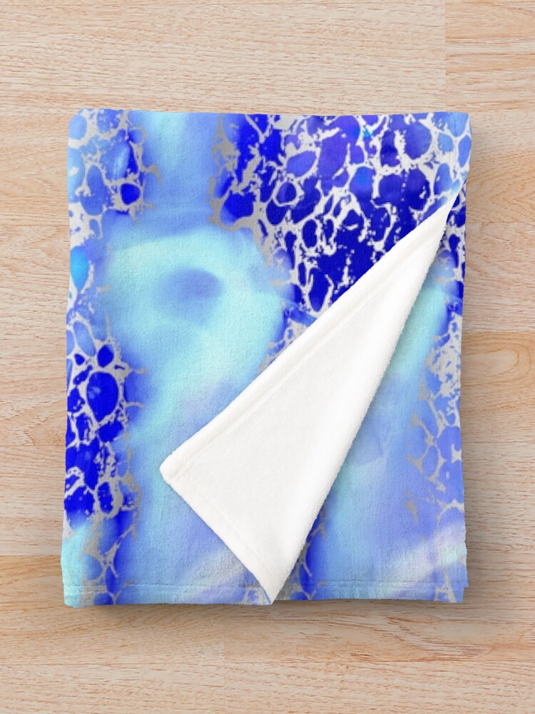Alternate view of Cool silver color fancy Throw Blanket