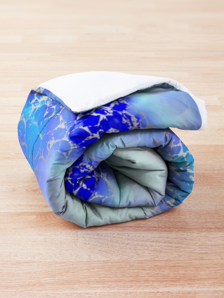 Alternate view of Cool silver color fancy Comforter