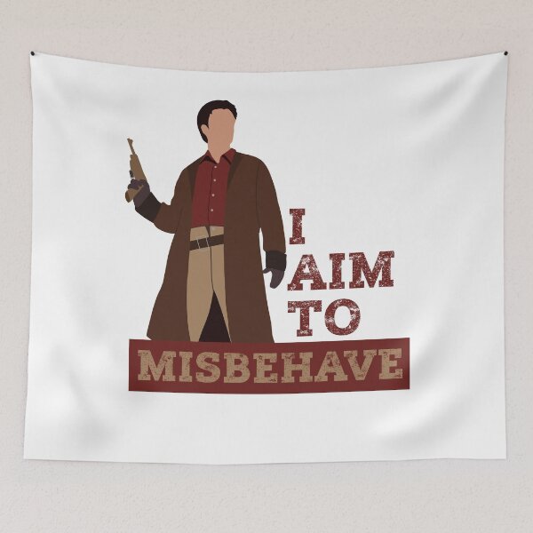 Item preview, I Aim to Misbehave Firefly Serenity Captain Malcolm Reynolds designed and sold by M3G4MERCH.