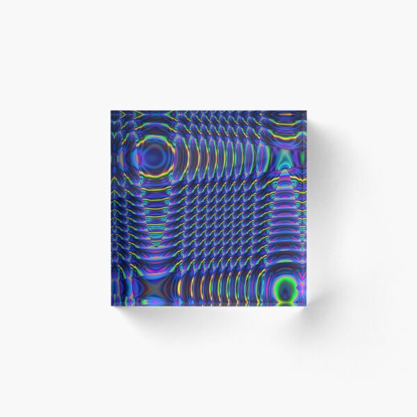 Mexican Echo Blue Acrylic Block