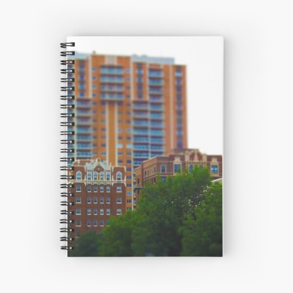 Tall Buildings on Brush Creek Tilt Shift Spiral Notebook
