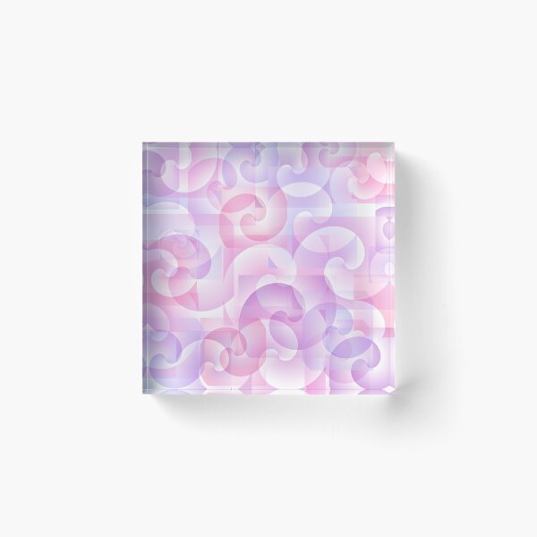 Abstract spiral background Acrylic Block
