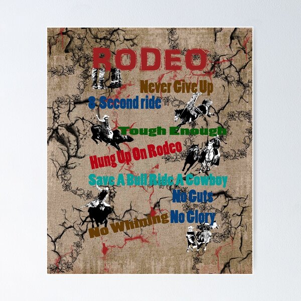 Item preview,  RODEO ART, RODEO TEE SHIRTS, ROUGH STOCK RIDERS, VINTAGE LOOK designed and sold by Barbara Jean Photo Art And Design.