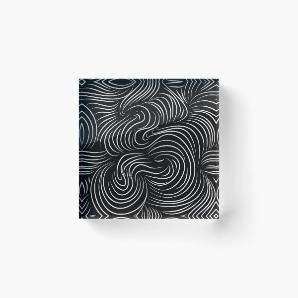 Item preview, Black and white sprirals and swirls designed and sold by Winkham.