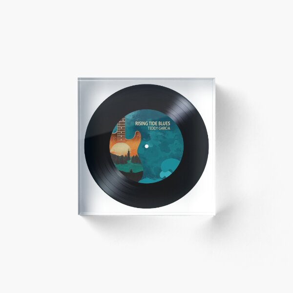 Rising Tide Blues - Aqua Disc Acrylic Block