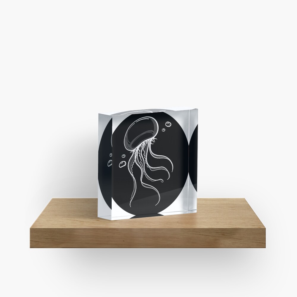 Sketchy Jelly (sticker) Acrylic Block