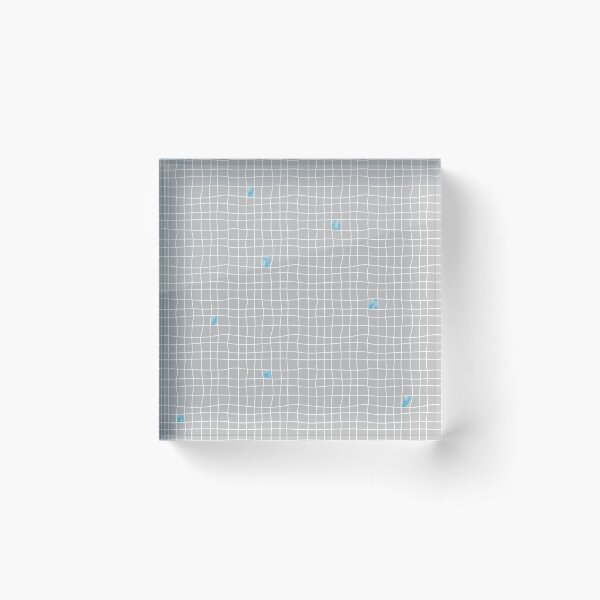 Carreaux - Grey/Blue - Bis Acrylic Block