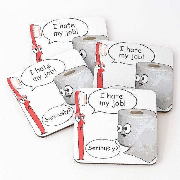 Item preview, Funny Sayings - I hate my job designed and sold by ROBOTFACE T-Shirts.